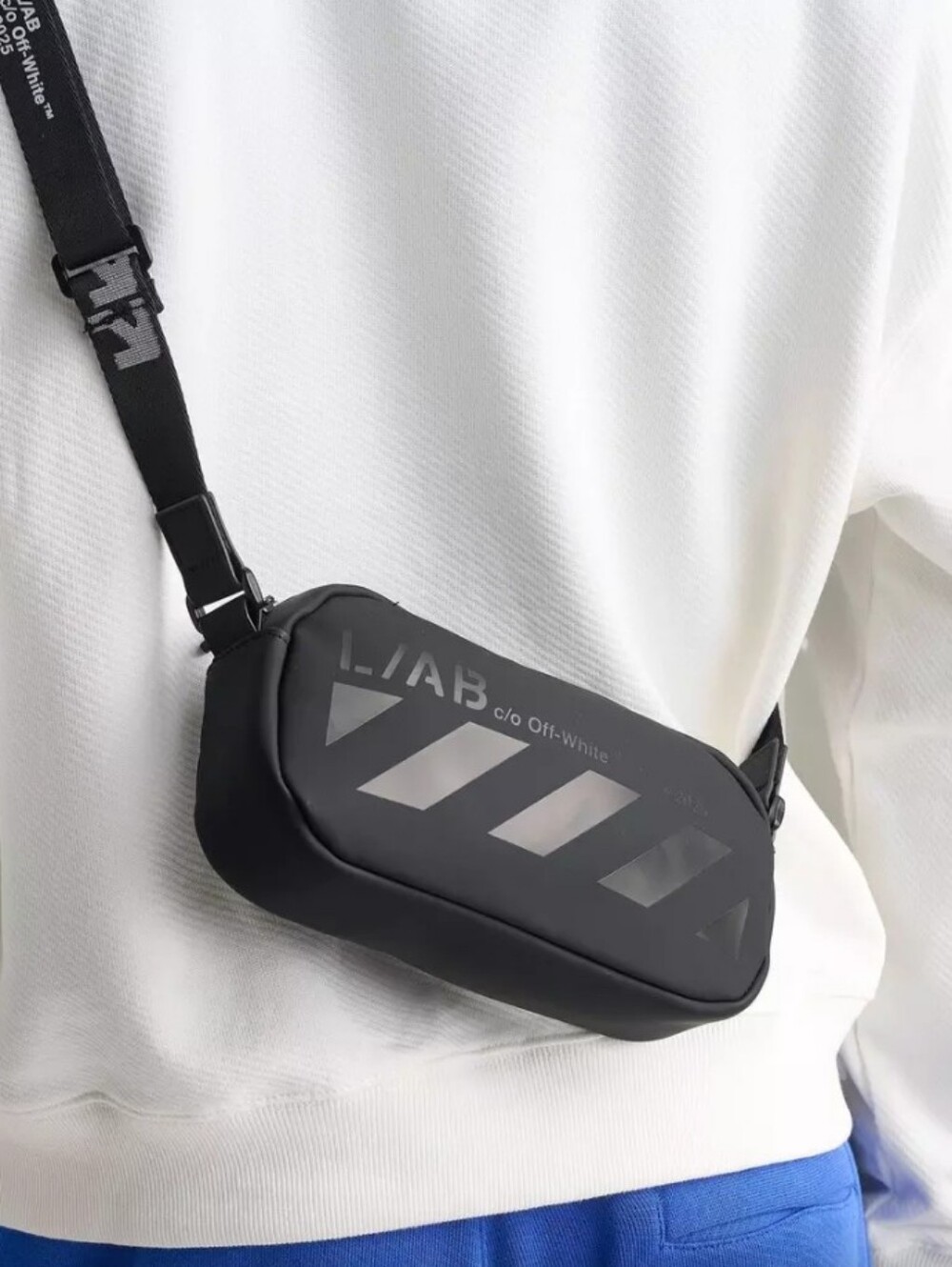 L/AB Off White Collab Oval Crossbody Bag NEW With TAGS
